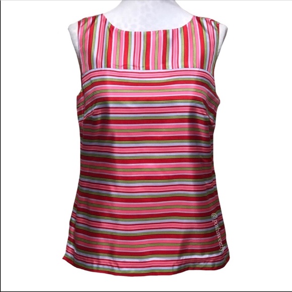 Talbots Tops - Talbots Silk Spring Candy Striped Blouse
